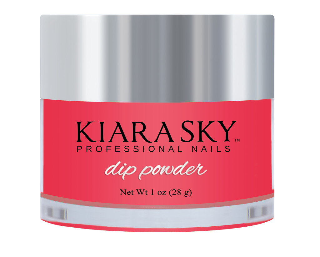 Kiara Sky Dipping Powder, Glow In The Dark Collection, DG132, Sinful Pink, 1oz OK1028LK