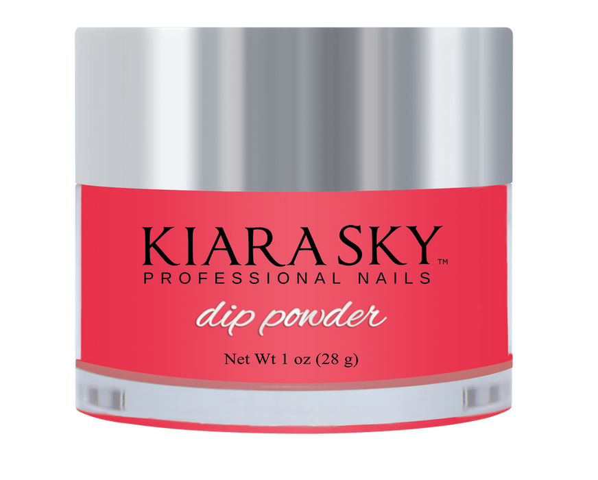 Kiara Sky Dipping Powder, Glow In The Dark Collection, DG132, Sinful Pink, 1oz OK1028LK
