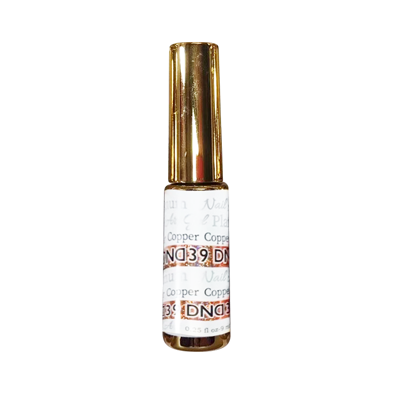 DND Nail Art Gel, Platinum Collection, 39, Copper, 0.25oz