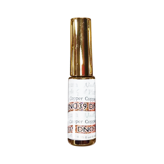 DND Nail Art Gel, Platinum Collection, 39, Copper, 0.25oz