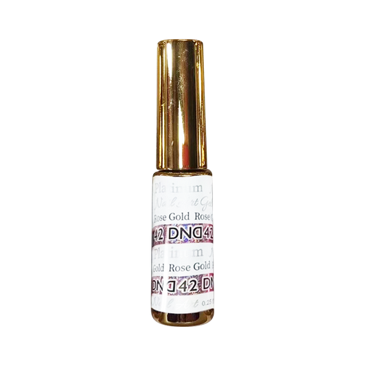 DND Nail Art Gel, Platinum Collection, 42, Rose Gold, 0.25oz