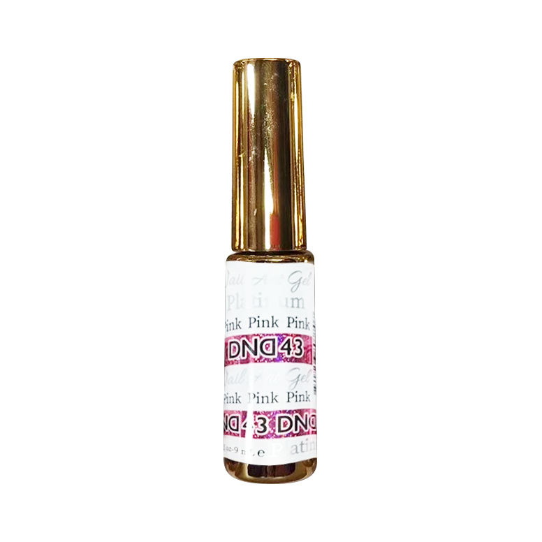 DND Nail Art Gel, Platinum Collection, 43, Pink, 0.25oz