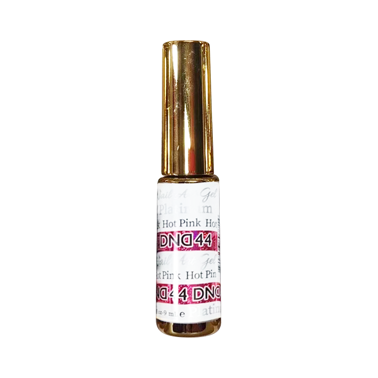 DND Nail Art Gel, Platinum Collection, 44, Hot Pink, 0.25oz