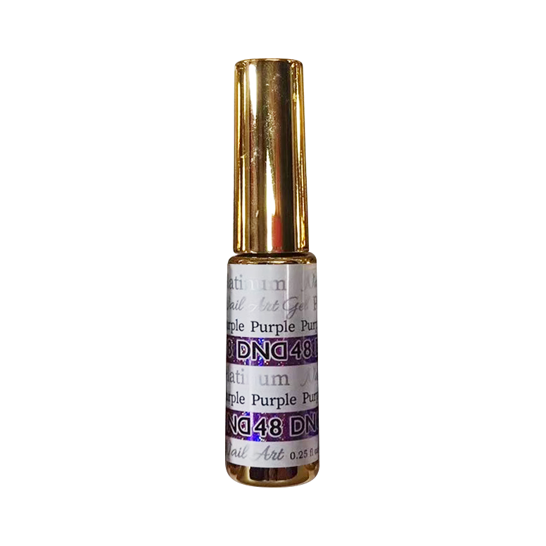 DND Nail Art Gel, Platinum Collection, 48, Purple, 0.25oz