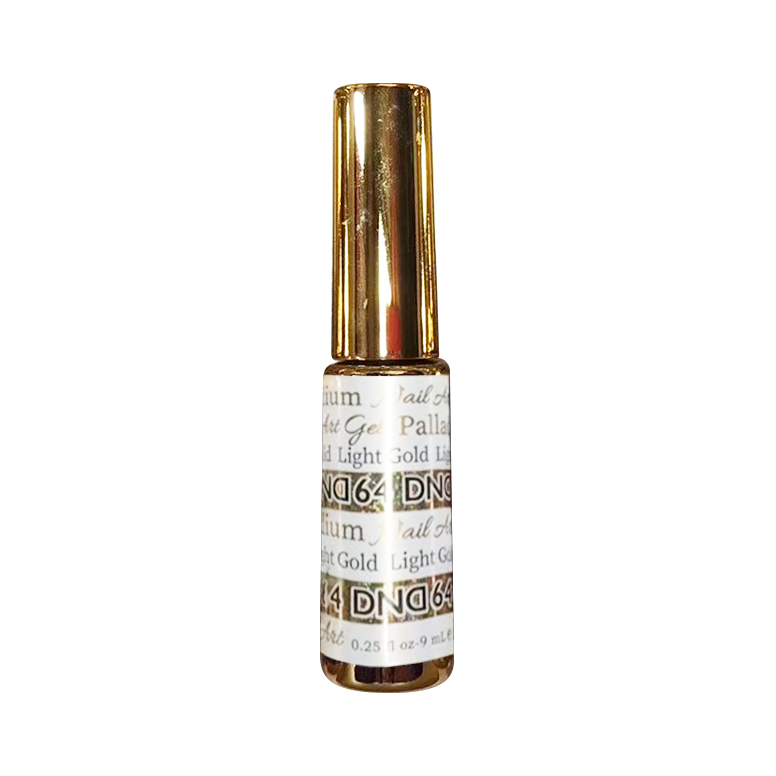 DND Nail Art Gel, Palladium Collection, 64, Light Gold, 0.25oz