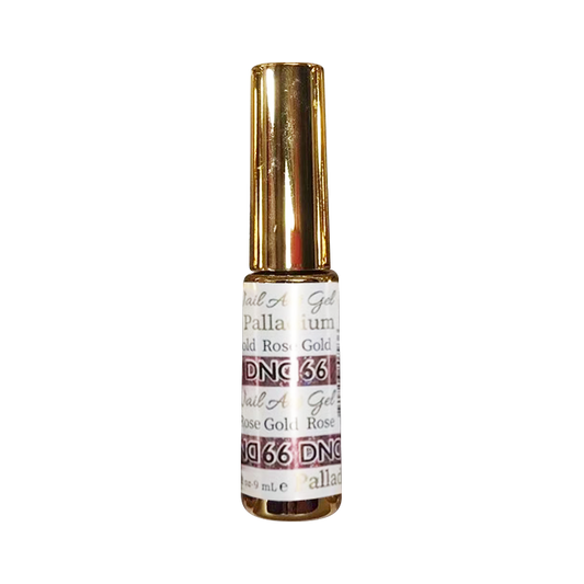 DND Nail Art Gel, Palladium Collection, 66, Rose Gold, 0.25oz