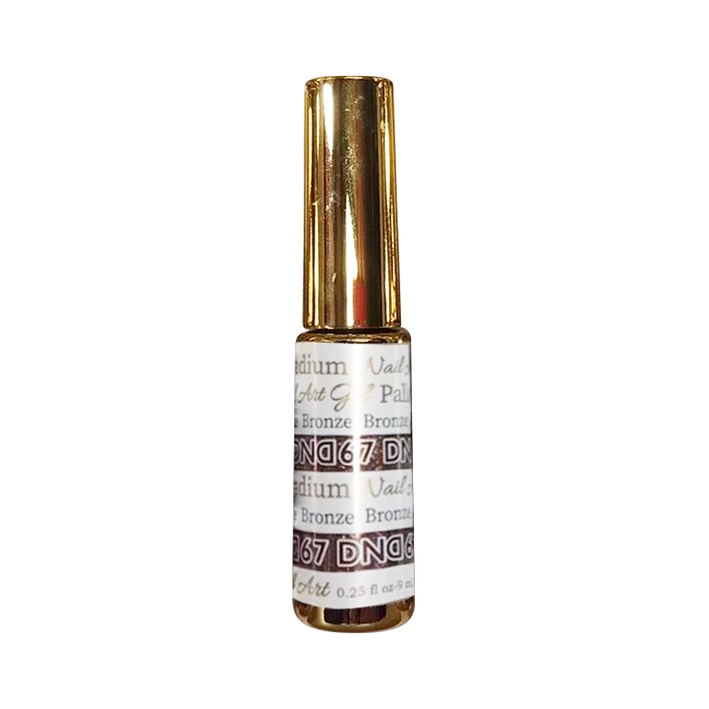 DND Nail Art Gel, Palladium Collection, 67, Bronze, 0.25oz