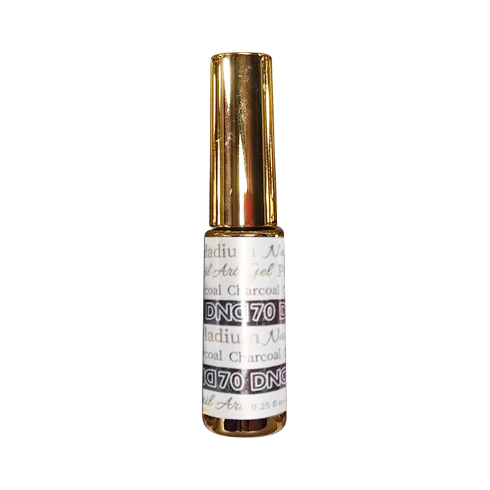 DND Nail Art Gel, PALLADIUM Collection, 70, Charcoal, 0.25oz