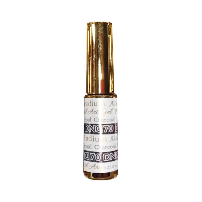 DND Nail Art Gel, PALLADIUM Collection, 70, Charcoal, 0.25oz