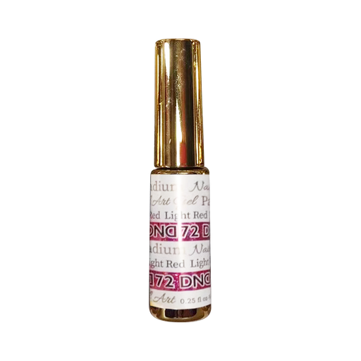 DND Nail Art Gel, PALLADIUM Collection, 72, Light Red, 0.25oz