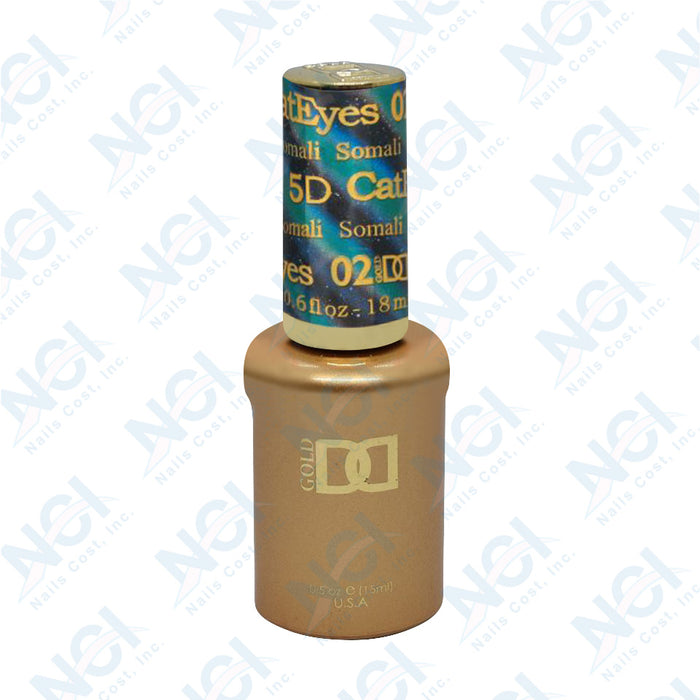 DND 5D Cat Eyes Gel Polish, CE5D-02, Somali, 0.5oz OK1110LK