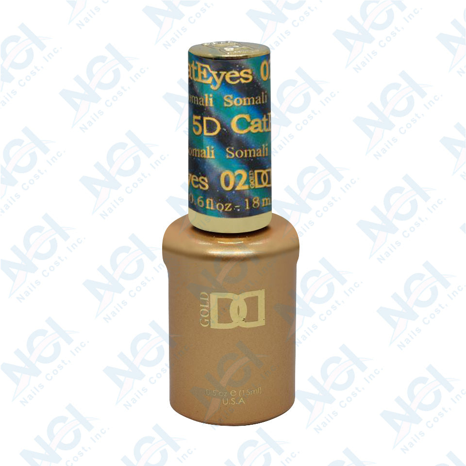 DND 5D Cat Eyes Gel Polish, CE5D-02, Somali, 0.5oz OK1110LK