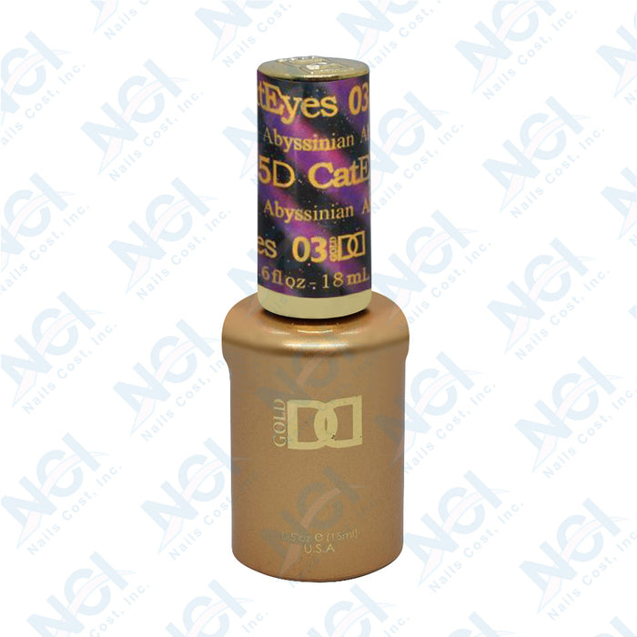 DND 5D Cat Eyes Gel Polish, CE5D-03, Abyssinian, 0.5oz OK1110LK
