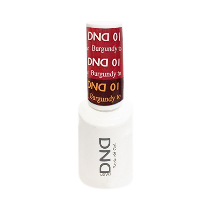 DND Mood Change Gel Polish, D01, Burgundy to Red Wine 0.5oz KK1025