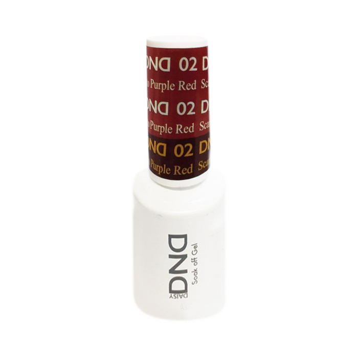 DND Mood Change Gel Polish, D02, Scarlet to Purple Red 0.5oz KK1025