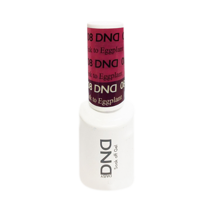 DND Mood Change Gel Polish, D08, Pink to Eggplant 0.5oz KK1226