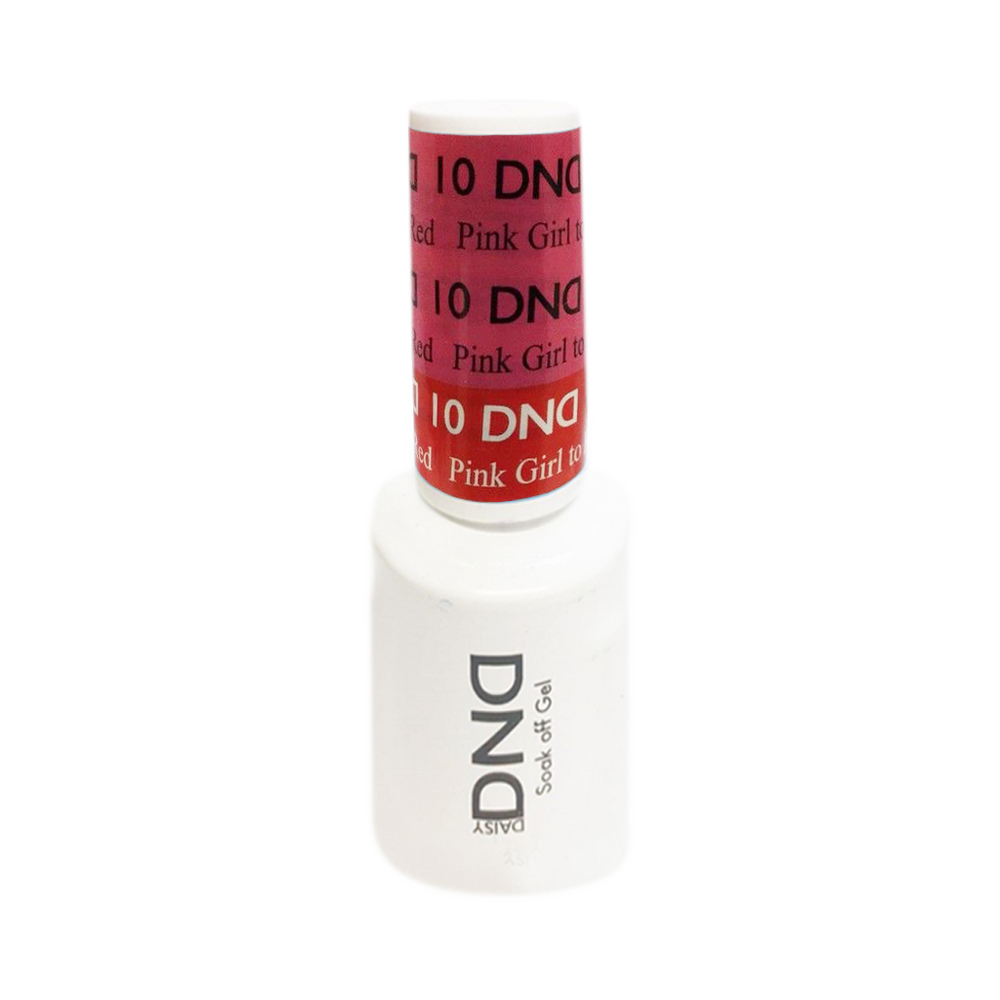 DND Mood Change Gel Polish, D10, Pink Girl to Red 0.5oz KK1025