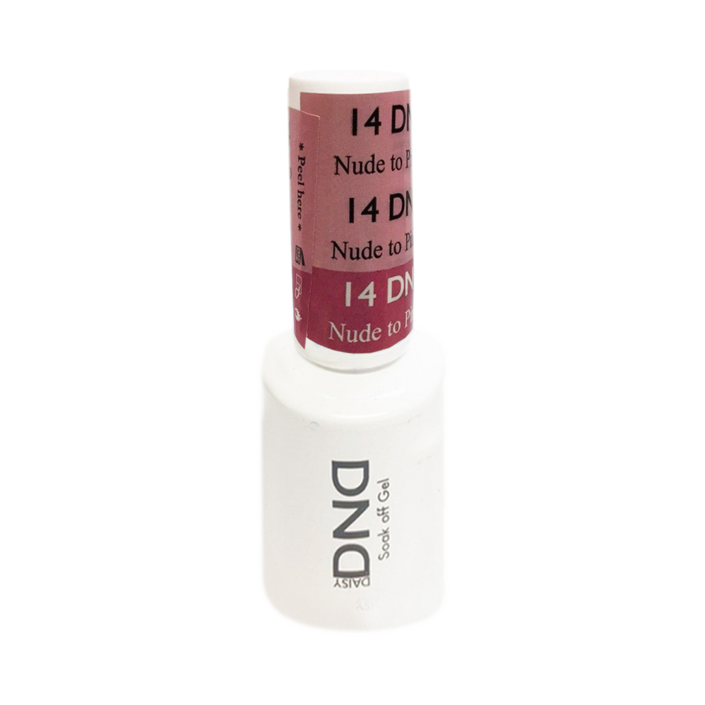 DND Mood Change Gel Polish, D14, Nude to Pink 0.5oz KK1025
