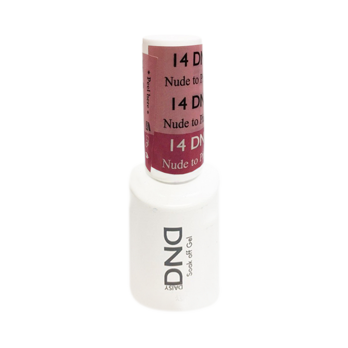 DND Mood Change Gel Polish, D14, Nude to Pink 0.5oz KK1025