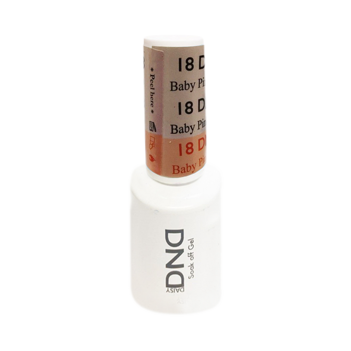 DND Mood Change Gel Polish, D18, Baby Pink to Peach, 0.5oz KK1226