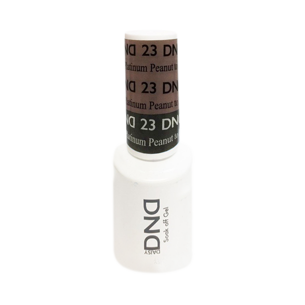 DND Mood Change Gel Polish, D23, Peanut to Platinum 0.5oz KK1025
