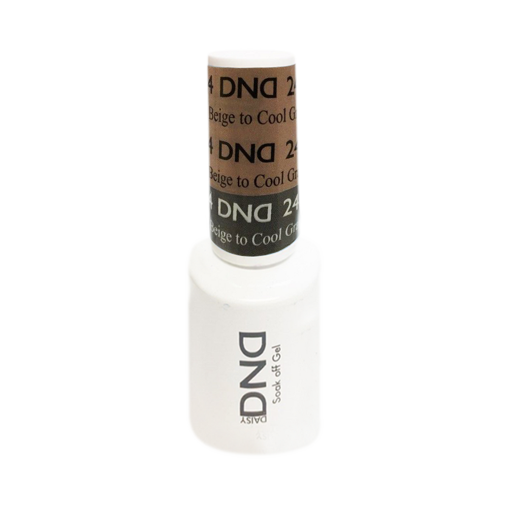 DND Mood Change Gel Polish, D24, Beige to Cool Gray, 0.5oz KK1025