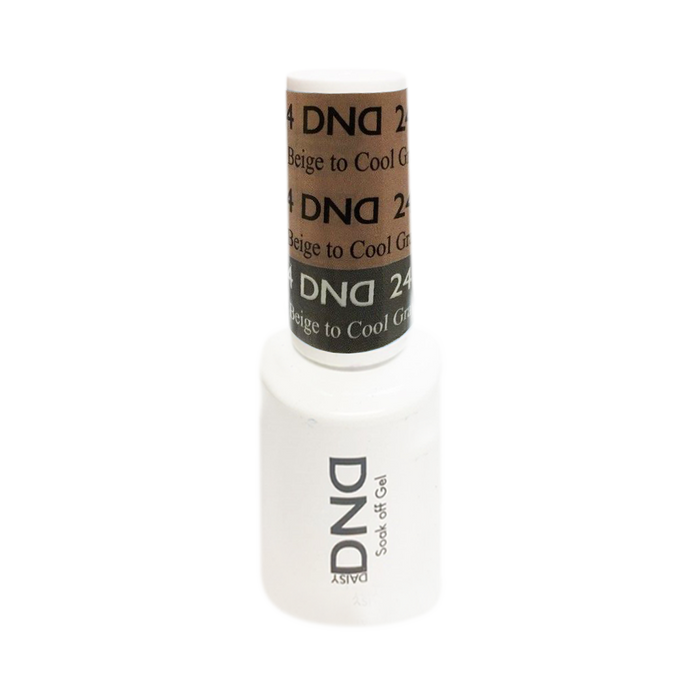 DND Mood Change Gel Polish, D24, Beige to Cool Gray, 0.5oz KK1025