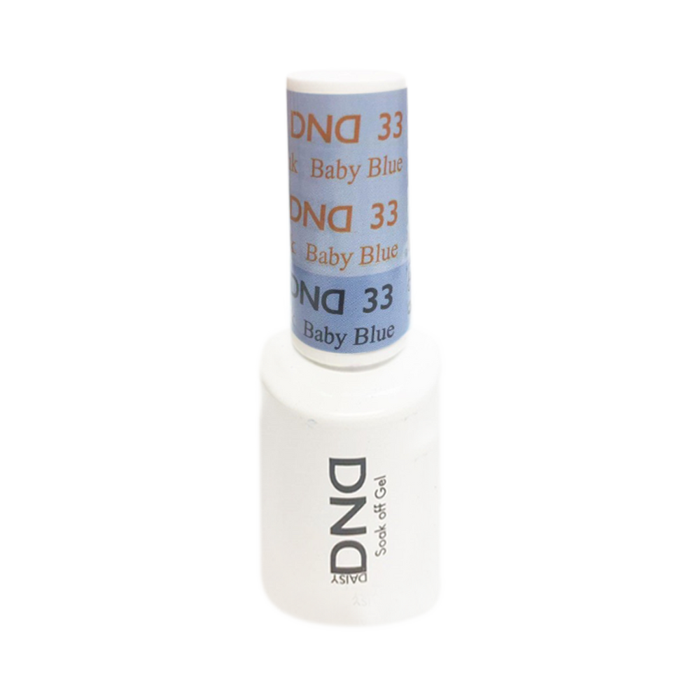 DND Mood Change Gel Polish, D33, Baby Blue to Blue Ink, 0.5oz KK1025