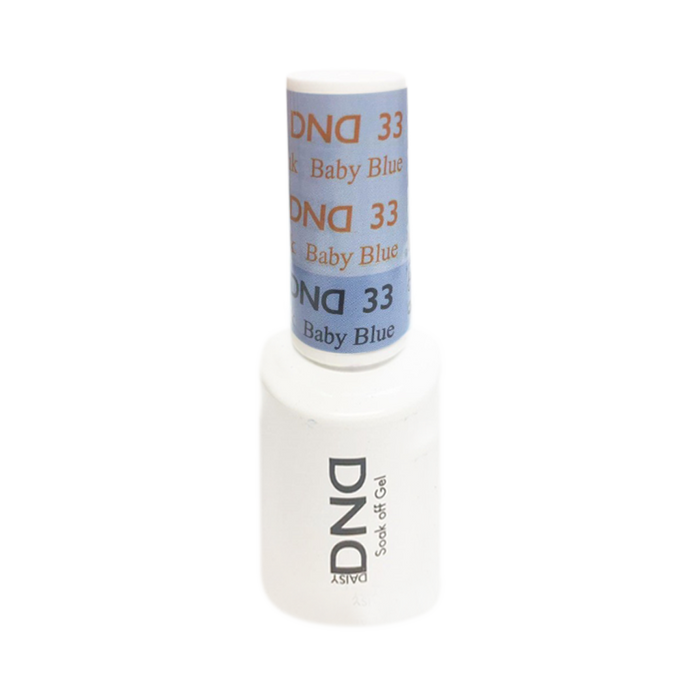 DND Mood Change Gel Polish, D33, Baby Blue to Blue Ink, 0.5oz KK1025