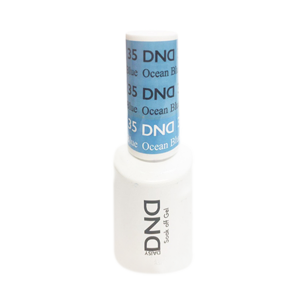 DND Mood Change Gel Polish, D35, Ocean Blue to Blue 0.5oz KK1025