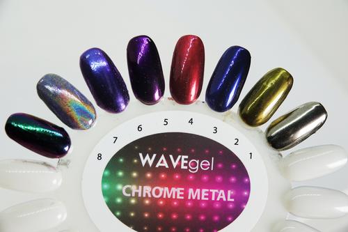 Wave Gel Dipping Powder Chrome Metal, 02, 1oz OK1129