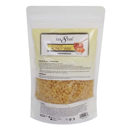 Cre8tion Honey Bean Hard Wax, 14oz/0.87lb, 21140 (Packing: 24 bags/case)