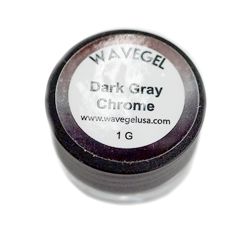 Wave Gel Nail Art Hyper Chrome, Dark Gray, 1oz OK1129