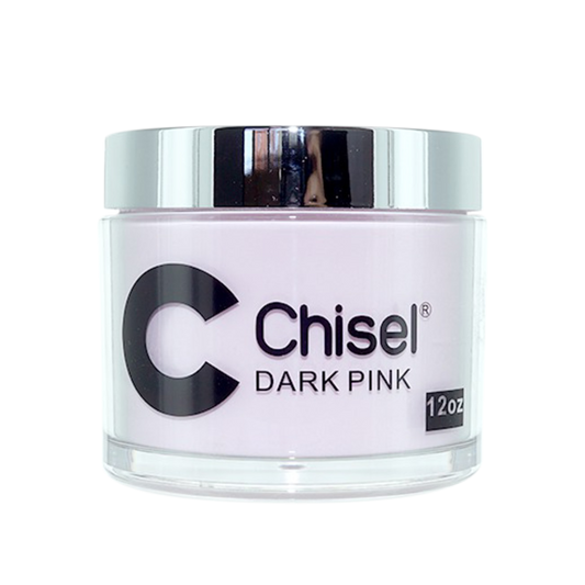 Chisel 2in1 Acrylic/Dipping Powder, Pink & White Collection, DARK PINK, 12oz (Packing: 60 pcs/case)