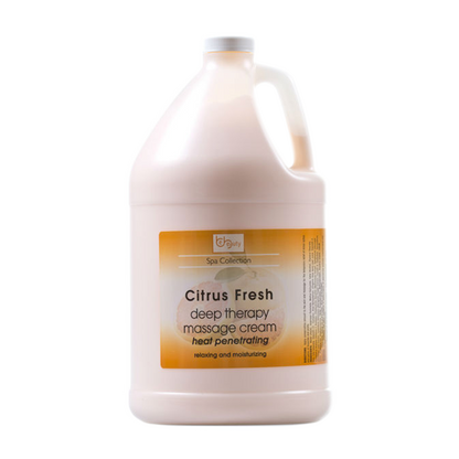 Be Beauty Spa Collection, Deep Therapy Massage Cream, CMSS162G1, Citrus Fresh, 1Gallon KK0511