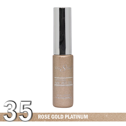 Cre8tion Detailing Nail Art Gel, 35, Rose Gold Platinum, 0.33oz KK1025