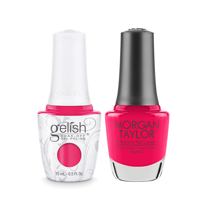 Gelish Gel Polish & Morgan Taylor Nail Lacquer, Don't Pansy Around, 0.5oz, 1110202 + 50202 KK0907