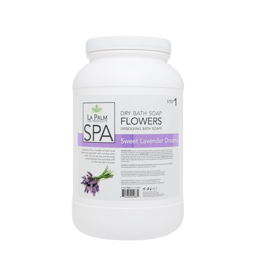 La Palm Dry Bath Soap, Flowers, Sweet Lavender Dreams, 1Gal (Packing: 4pcs/case)