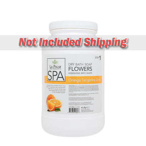 La Palm Dry Bath Soap, Flowers, Orange Tangerine Zest, 1Gal (Packing: 4pcs/case)