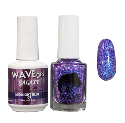 Wave Gel Nail Lacquer + Gel Polish, Galaxy Collection, 07, 0.5oz OK1129