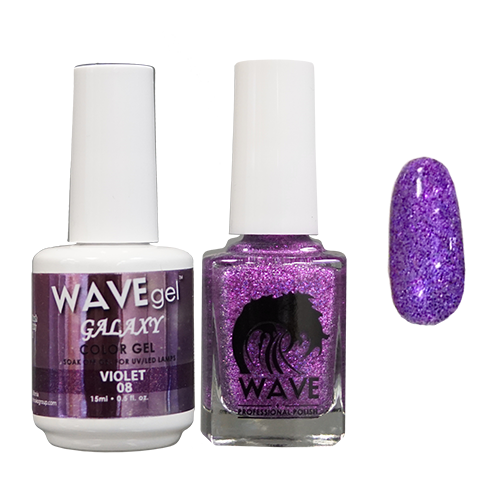 Wave Gel Nail Lacquer + Gel Polish, Galaxy Collection, 08, 0.5oz OK1129