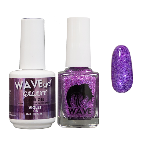 Wave Gel Dipping Powder + Gel Polish + Nail Lacquer, Galaxy Collection, 08 OK1129