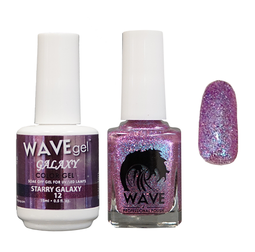 Wave Gel Dipping Powder + Gel Polish + Nail Lacquer, Galaxy Collection, 12 OK1129