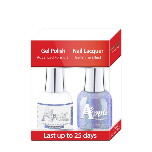 Apple Nail Lacquer & Gel Polish, 5G Collection, 408, Infinity, 0.5oz KK1025