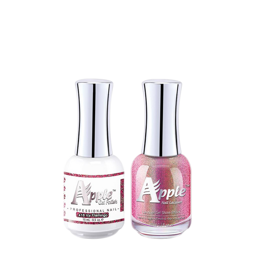 Apple Nail Lacquer & Gel Polish, 5G Collection, 418, Icy Flamingo,  0.5oz KK1025