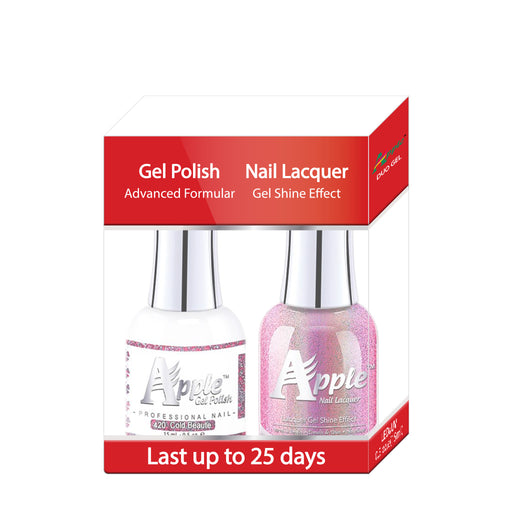 Apple Nail Lacquer & Gel Polish, 5G Collection, 420, Cold Beaute, 0.5oz KK1025