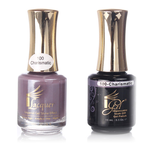 iGel Nail Lacquer + Gel Polish, 100, Charismatic, 0.5oz KK1003