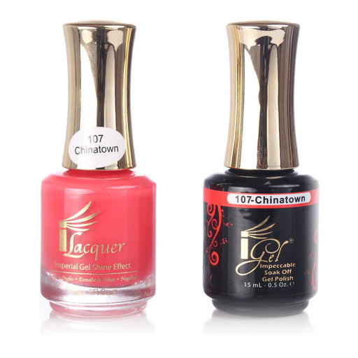iGel Nail Lacquer + Gel Polish, 107, Chinatown, 0.5oz KK1003