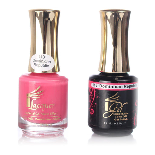 iGel Nail Lacquer + Gel Polish, 113, Dominican Republic, 0.5oz KK1003