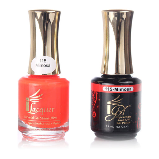 iGel Nail Lacquer + Gel Polish, 115, Mimosa, 0.5oz KK1003